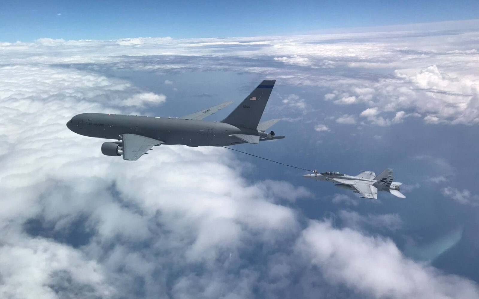 Boeing KC 46 gets USAF approval - Kc 46a Pegasus Refueling A Fa 18 Super Hornet 1 1600x1000 