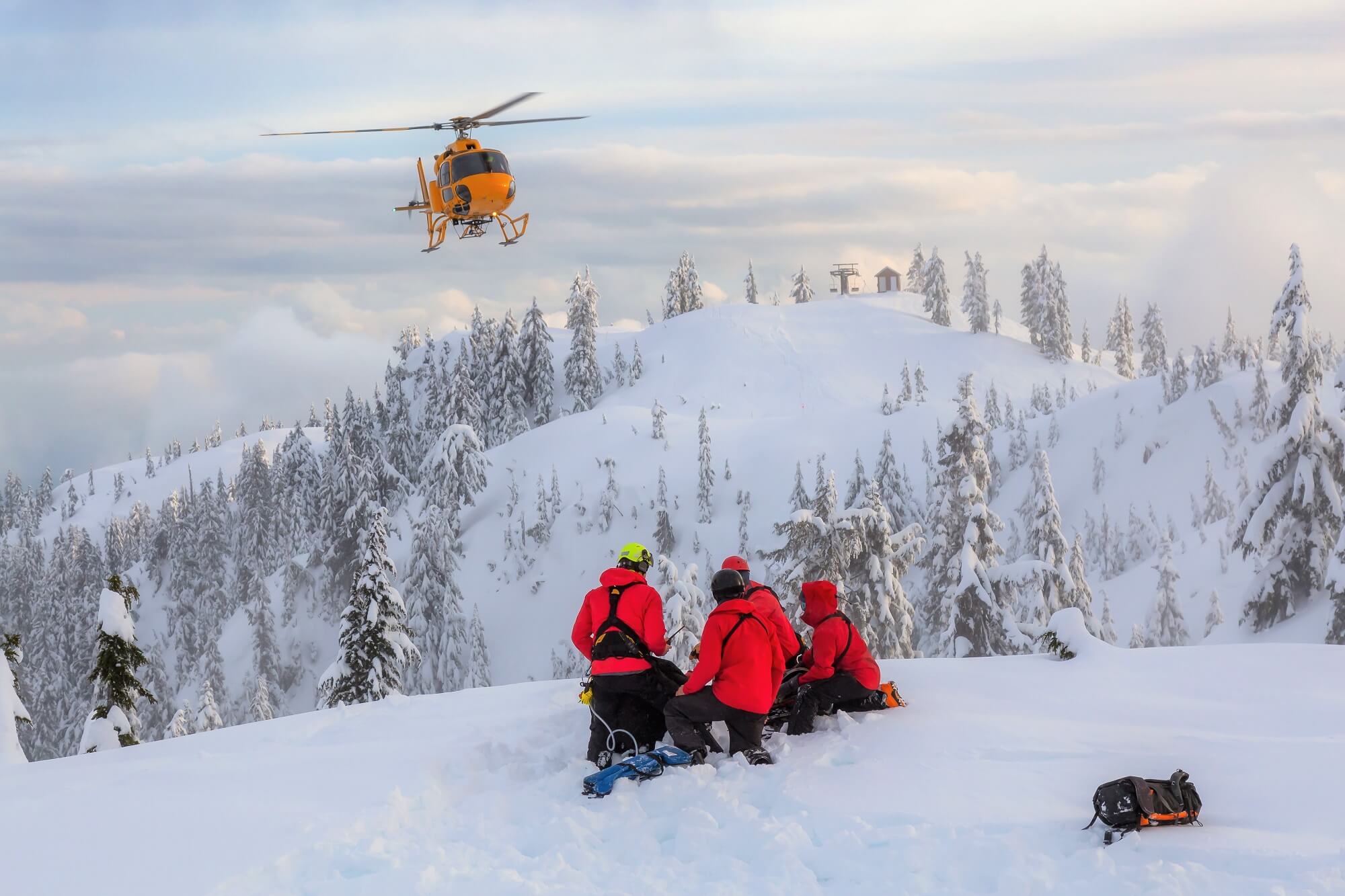 Mountain rescue aircraft