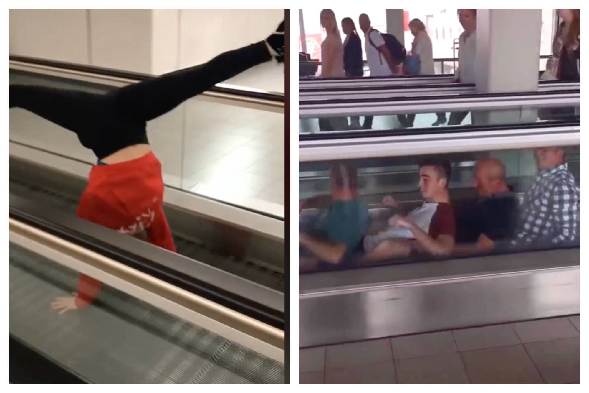 moving walkways stunt