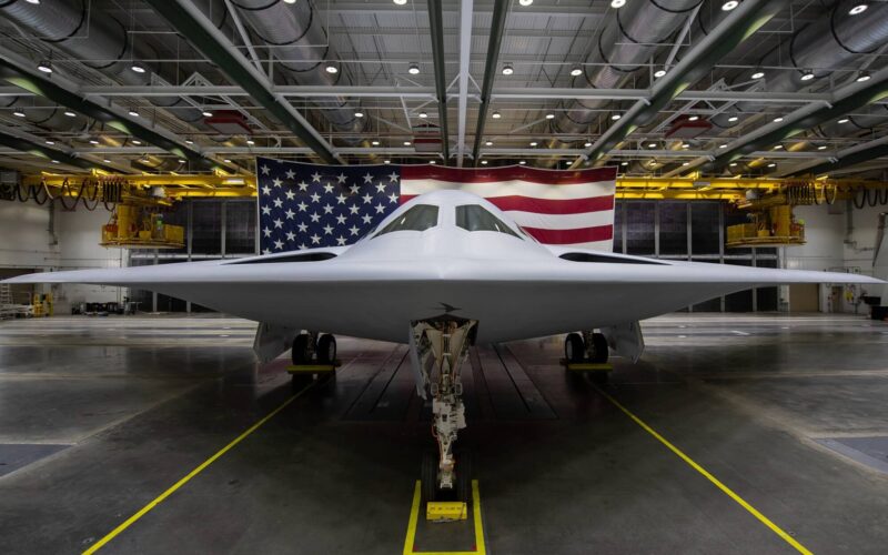 The B-21 Raider prototype as it was unveiled