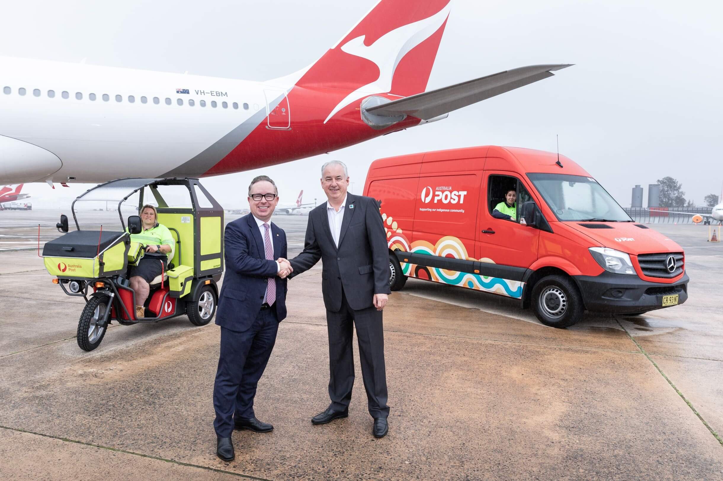 the CEOs of Qantas and Australian Post