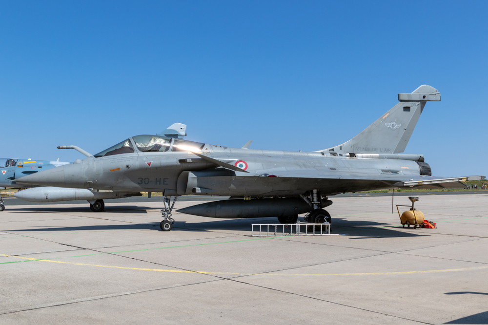 French Air Force Dassault Rafale fighter jet from Saint Dizier Airbase