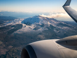 Ash,Plume,Coming,From,Volcano,Mount,Etna,During,The,Eruption