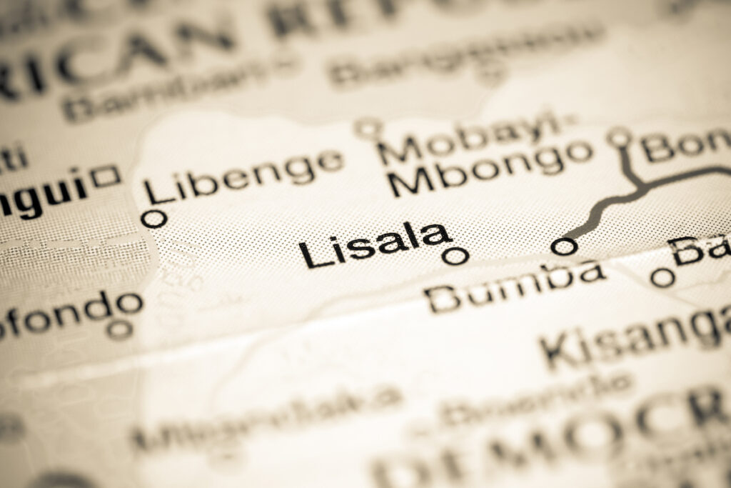 Lisala.,Africa,On,A,Map