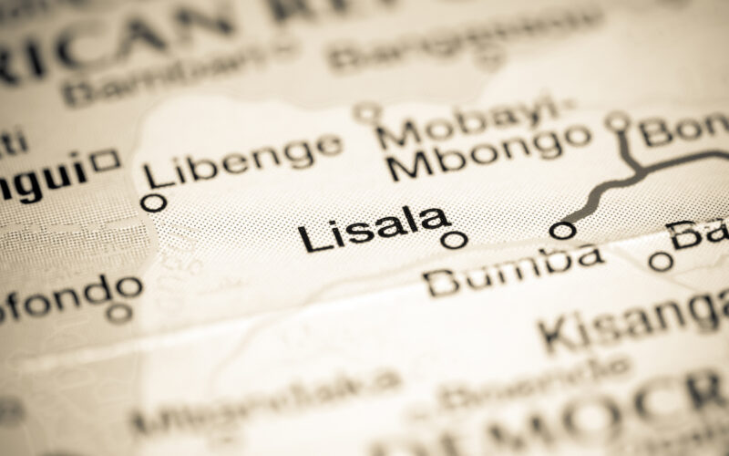 Lisala.,Africa,On,A,Map