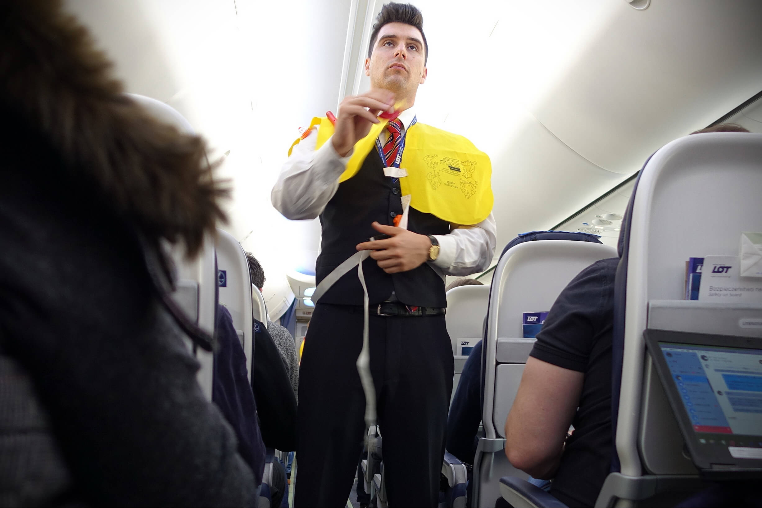 Male cabin crew member