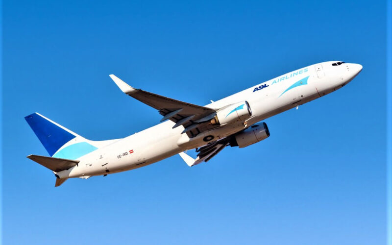 ASL Airlines prepares 1st converted Boeing 737 for Amazon flights