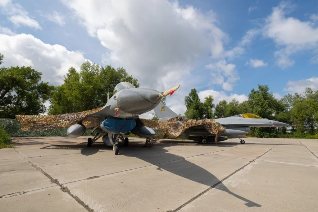 Ukraines newly acquired F 16 jets Ukraine's newly acquired F-16 jets