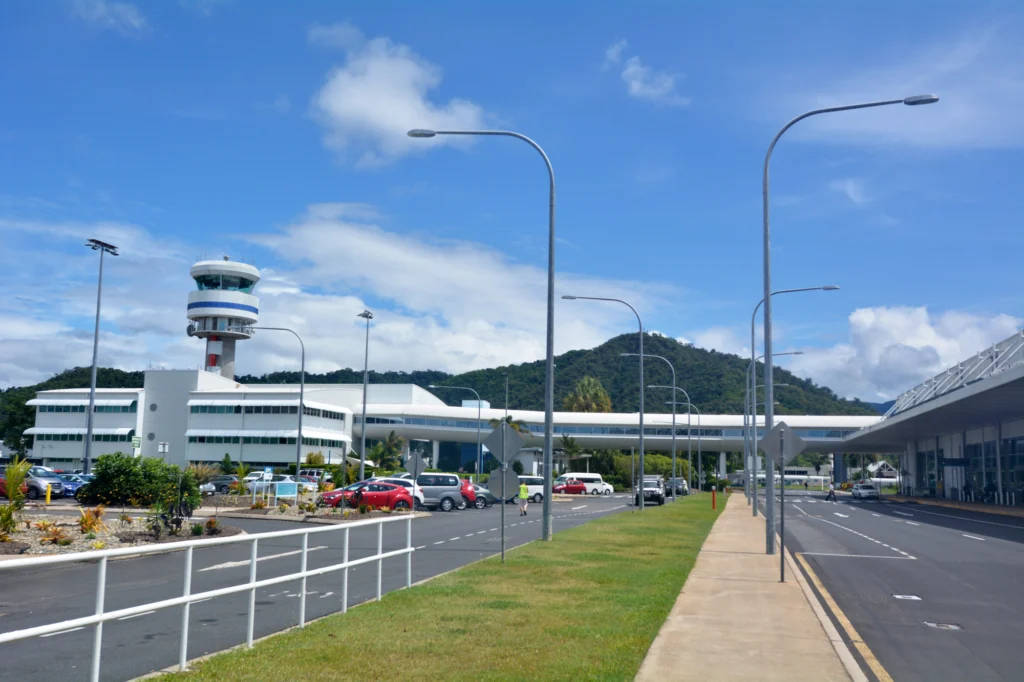 Cairns Airport control tower in Queensland Cairns Airport control tower in Queensland