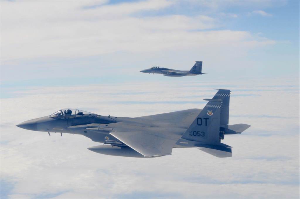 McDonnell Douglas F-15 Eagle flying