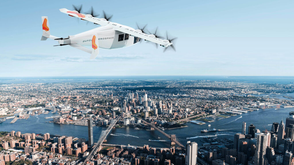 Dufour hybrid electric tilt wing aircraft