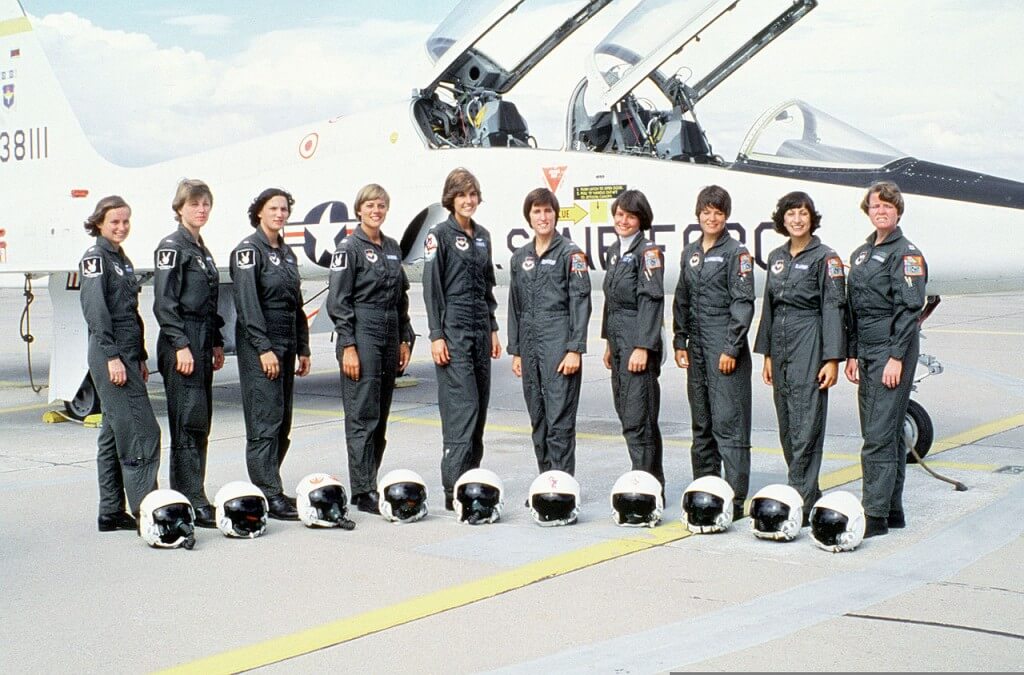 All female UPT Class 77-08 of Williams Air Force Base, May 1977.