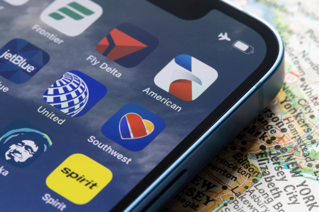 us airline app logos seen on a mobile phonejpg us_airline_app_logos_seen_on_a_mobile_phone.jpg