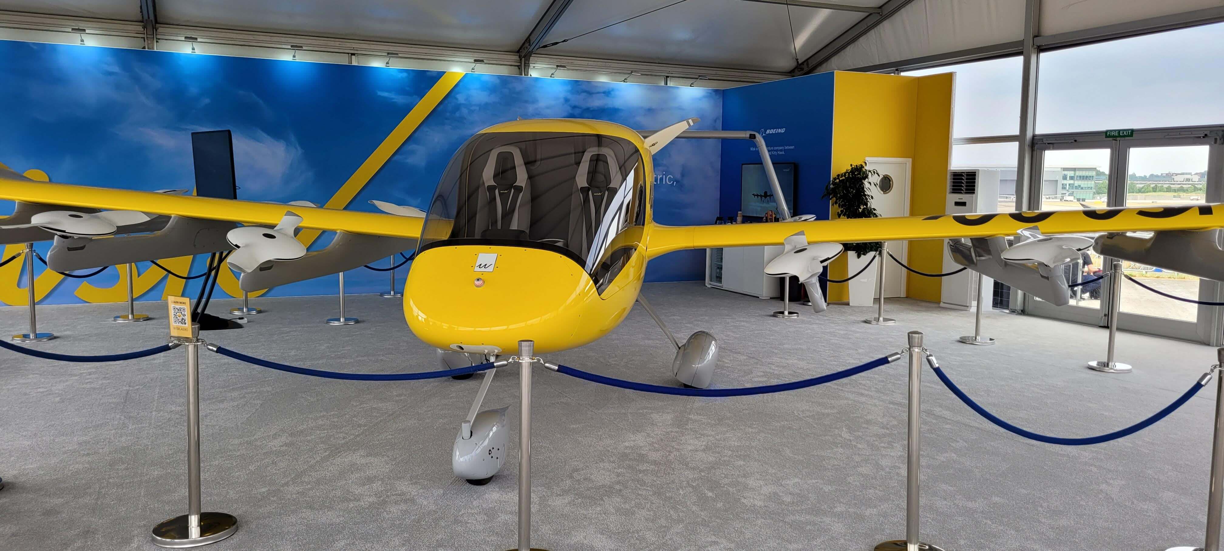 front view of Wisk 5th gen eVTOL at Farnborough